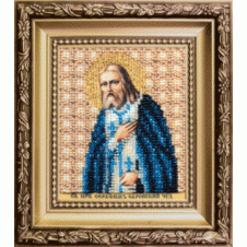 Набор для вышивания бисером "Икона преподобного Серафима Саровского"